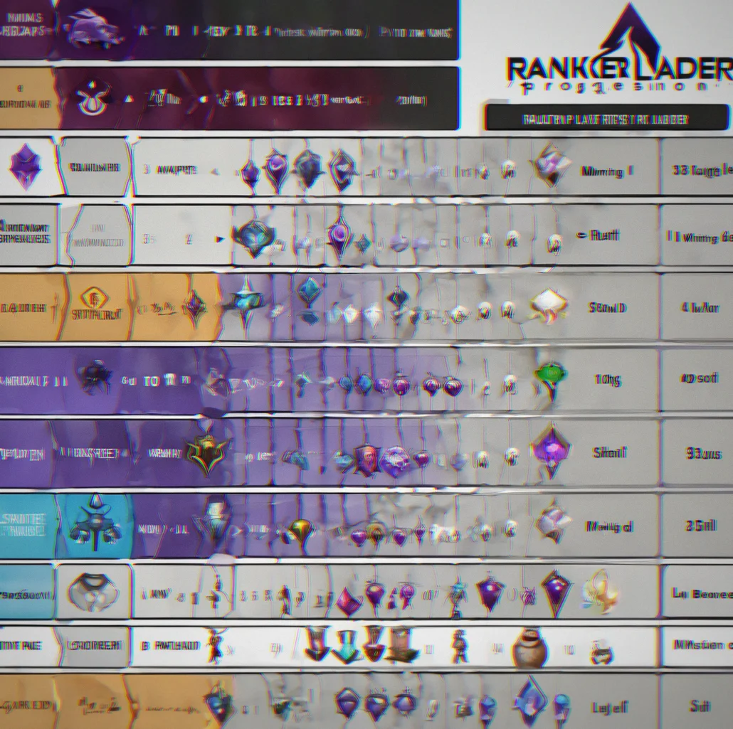 Ranked ladder progression chart showing MMR tiers from Initiate to Pinnacle with player distribution