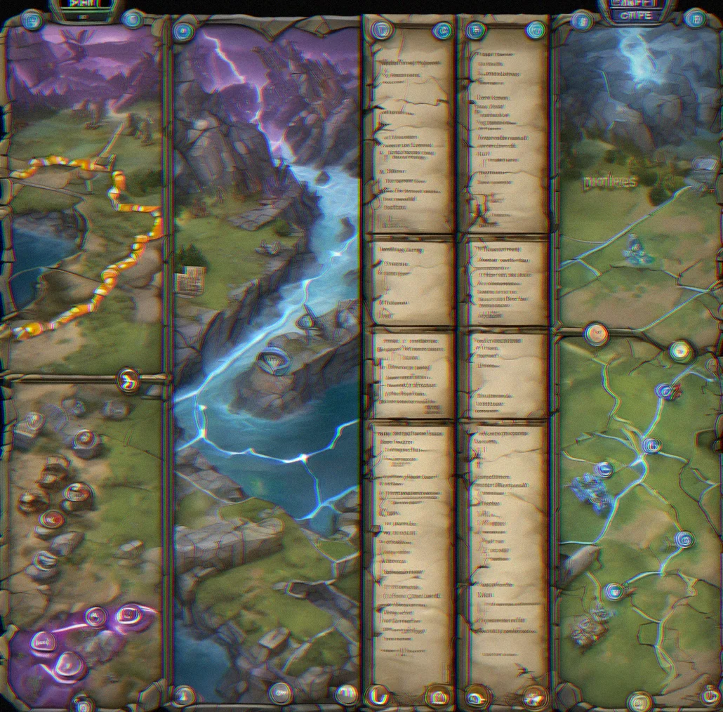 Fractured Gorge splits the board into three separate areas. Narrow paths between them force you to spread your units thin